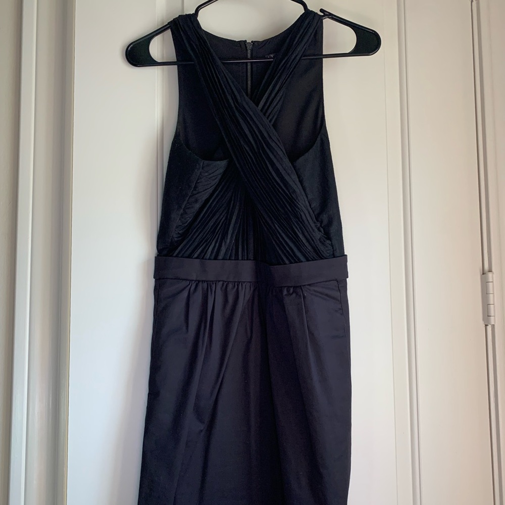 Armani Exchange black cross front dress